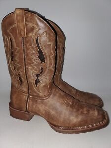 Laredo Tan Distressed Leather Soft Toe Cowboy Western Boots 7952 Men's Size 12D