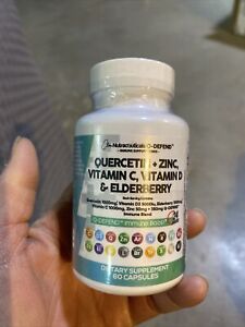 Clean Nutraceuticals Q-defend Quercetin Zinc Elderberry EXP 02/25