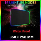 RGB Gaming Mouse Pad Led Mouse Mat 14 Lighting Modes Waterproof  14x10in/35x25cm