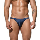 Men's Super Low waist Gay sexy Sunbath Swimwear Solid simple Swimming Bikini2103