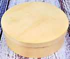 Small Wooden Unfinished Round Hoop Cheese Box With Lid 7 Inch NWOT