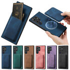 For Samsung Galaxy S24 S23 FE S22 S21 Magnetic Detachable Card Pocket Phone Case