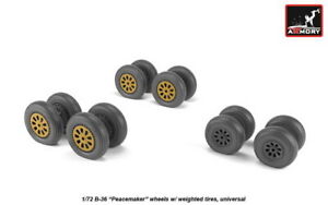 1/72 B-36 Peacemaker Wheels w/Weighted Tyres & Optional Nose Wheels