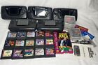 Sega Game Gear Handheld 5 Console Parts Lot Untested Sold As Is W/ 25 Games