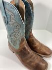 Corral Boots Men Size 13 D Brown Turquois Leather Square Toe Western Style 4262