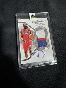 2022-23 Flawless James Harden Game Used Patch Auto #VPA-JHD, /25, 76ers
