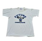 Vintage 90s Lucy Future Cheerleader White T-Shirt Peanuts Russell Athletic Sz L