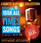 LARGEST HDD KARAOKE COLLECTION 155K all times cdg+mp3 songs 1Tb USB HardDrive