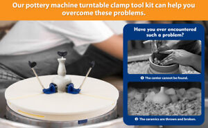 New ListingPottery Wheel Tool Ceramic Trim Holder Centers Clip Turntable Clamp Repair Tool