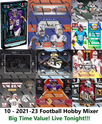 New England Patriots Break #646 x10 2023 PRIZM OPTIC OBSIDIAN HOBBY BOX MIXER