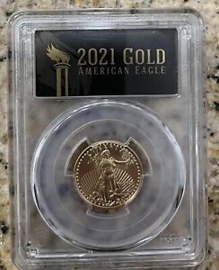 2021 $10 American Gold Eagle 1/4 oz - Type 1 PCGS MS70 First Strike