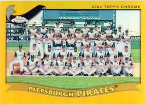 E751 2002 TOPPS CHROME PITTSBURGH PIRATES GOLD REFRACTOR #663