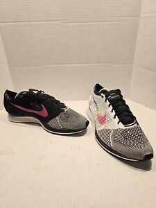 Nike Flyknit Racer Be True Shoes White Multicolor Running 902366 100