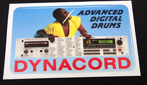 Promotional Stickers Dynacord Advanced Digital Drums & Sampler 16 Bit 80er Years