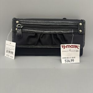 Etienne Aigner, New W/ Tags, Womens Wallet & Credit Card Holder, Black Nylon