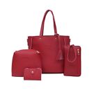 Fashion Women Four Set Handbag Shoulder Bags 4Pcs Tote Bag Crossbody Wallet Bags