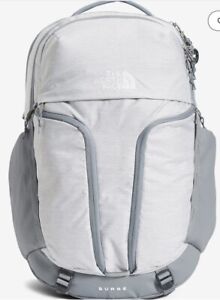 THE NORTH FACE Womens Surge Commuter Laptop Backpack TNF White / Grey