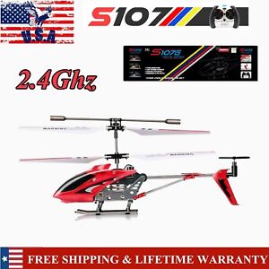 3.5CH Mini Syma S107G RC Helicopter Metal Remote Control Helicopter Kid Gift Red