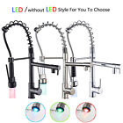 Spring Kitchen Faucet with Sprayer Swivel Sink Pull Down Single Handle Mixer Tap