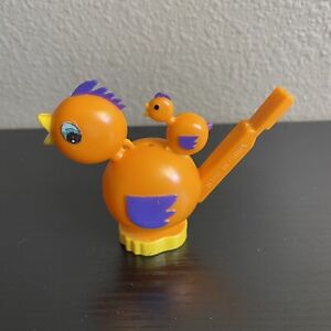 Vintage Orange Bird / Chick Toy Water Whistle ~ Hard Plastic