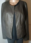 Faux Leather Jacket Bronze Blazer Kut From KLOTH Brown Women Snap Front Sz L