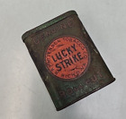 Vintage Salesman Sample Lucky Strike Tobacco Tin 3 1/8 Inches Tall Dandy Tin!