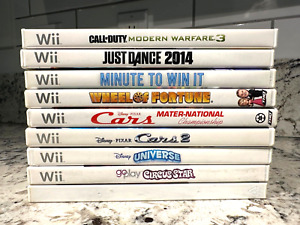 NINTENDO Wii Game Lot of 9 Games Most Are CIB Tested Cars Call of Duty Disney