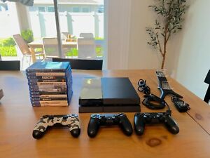 Sony PlayStation 4 500GB Gaming Console with Controllers, Games, Accessories