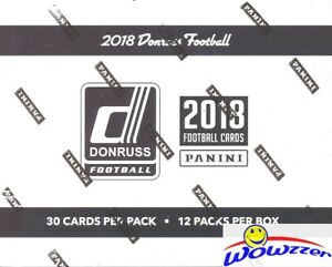 2018 Donruss Football Factory Sealed Jumbo Fat Pack Box-360 Cards! 48 Parallels!