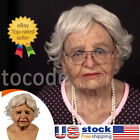 Latex Old Woman Mask Disguise Cosplay Costume Halloween Party Realistic Masks US