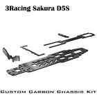 Carbon Main Deck Chassis Kit for 3Racing Sakura D5 S D5S Drift rRacing Car