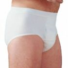 WearEver Men's Washable Incontinence Briefs Leak Control Underwear WHITE, SM-3X