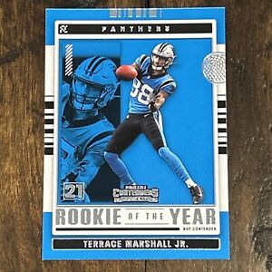 New Listing2021 Panini Contenders - Rookie of the Year Silver #ROY-TMA Terrace Marshall Jr.
