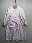 Contemporary Classic Jacket Women 6P Light Purple Belted Lightweight Trench Coat