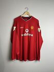 Vintage Manchester United Umbro 2000/02 Home Jersey Size XL Beckham Original