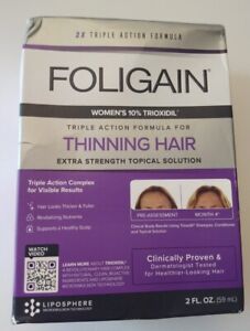 Foligain Triple action complete formula for thinning hair for women w/ Trioxidil