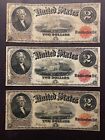 1917 $2 Two Dollar Note ✯ Red Seal Large Size Legal Tender Estate Lot Rare ✯