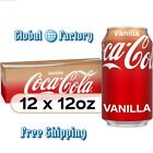 Coca-Cola Vanilla Soda Pop, 12 fl oz, (12 Pack Cans)