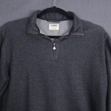 Linksoul Sweater Mens XL Gray Double Knit 1/4 Zip Casual Golf Pullover LS4100