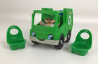 Little People Recycling Truck 5pc Lot Garbage Truck Figure Chairs 2019 Mattel