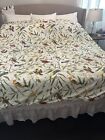 New ListingPottery Barn Spring Sparrows Duvet Cover King Size Cotton With 3 Euro Shams