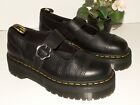 Dr Martens ADDINA FLOWER mary jane leather quad platform shoes uk 6.5 (fits a 7)