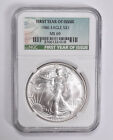 MS69 1986 American Silver Eagle First Year of Issue NGC Special Label