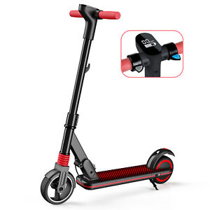 Electric Scooters Black Folding E-Scooter For Kids and Teens LED Kick Scooter-US