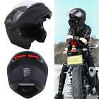 Motorcycle Dual Visor Flip-Up Modular Full Face Helmet DOT Approved M L XL XXL