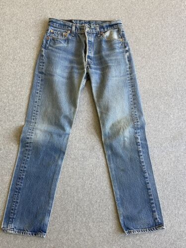 Vintage Levis 501 Jeans Men 28x32 Straight Button Fly Faded Classic Denim Cotton