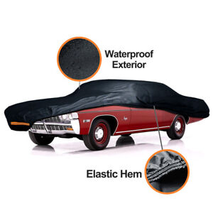 Custom FIT [Chevy Impala 2 Door] 1965-1970 Waterproof 100% All Weather Car Cover (For: 1966 Chevrolet Impala)