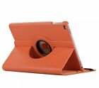 360 Rotating Orange Leather Case With Elastic Strap For IPad Mini