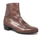 Florsheim Duke Ankle Boots Dress Shoes Mens Size 13 3E Brown Leather Zip Up