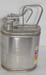 Vintage Eagle Mfg Co No 1301 Stainless Steel Safety Gas Can 1 Gallon, #3
